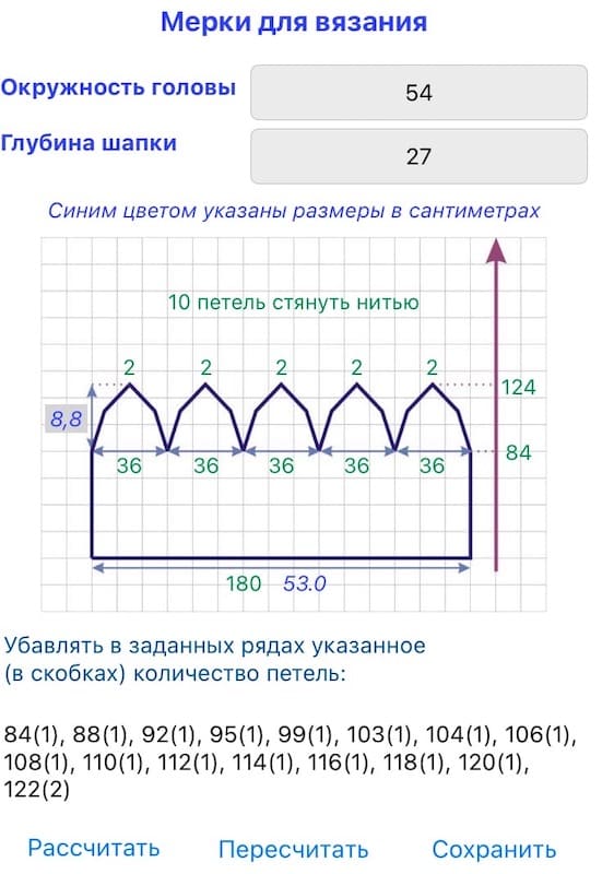 Выкройка шапки 5 клиньев по мобильному приложению Выкройка шапки 5 клиньев по мобильному приложению