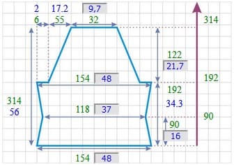 Выкройка платья с рукавом реглан