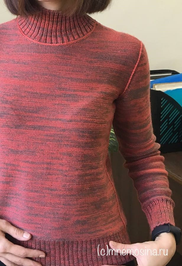 тамбурный шов на свитере