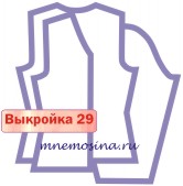 Расчет вязания. Выкройка 29. Втачной рукав, приталенная модель, V-образная горловина, настройка выкройки