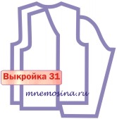 Расчет вязания. Выкройка 31 Втачной рукав, прямой силуэт, расчет полочек, настройка выкройки V- горловина