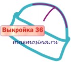 Расчет вязания. Выкройка 36 Шапка 4 клина, настройка выкройки