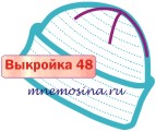 Расчет вязания. Выкройка 48 Шапка 5 клиньев, поперечное вязание, настройка выкройки