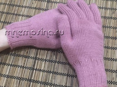 Как вязать перчатки на вязальной машине