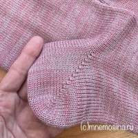 пятка вязаных гольф