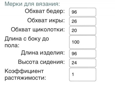 мерки для вязания мерки для вязания