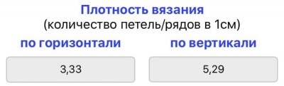 Плотность вязания в выкройке реглан