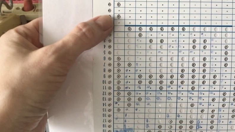 сравнение самодельной и готовой перфокарт сравнение самодельной и готовой перфокарт